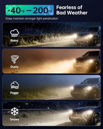 littlelucky H7 Halogen Bulbs, 3800k Warm White Light, 300% Brighter, High Performance 12V/55w Halogen Light for Fog Light, High/Low Beam Replacement Bulb, 1200H Lifespan, Plug&Play 2 Pack - Thumbnail 5