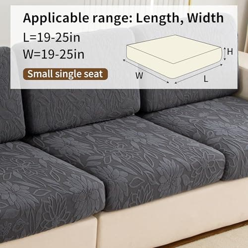 UWWGKK Stretch Couch Cover for Sectional Sofa - Multiple Patterns & Colors,Sofa Cover Design for L-Shaped Couches (1 Pcs) - Thumbnail 5