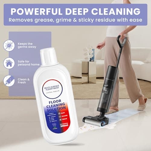 SAWENO Floor Cleaning Solution Compatible With Tineco/Roborock, Deep Cleans of Multiple Hard Floors for All Mopping Robot Vacuums and Cordless Wet Dry Vacuum Mop, Lavender Scent (2 Bottle / 35.2 OZ) - Thumbnail 6