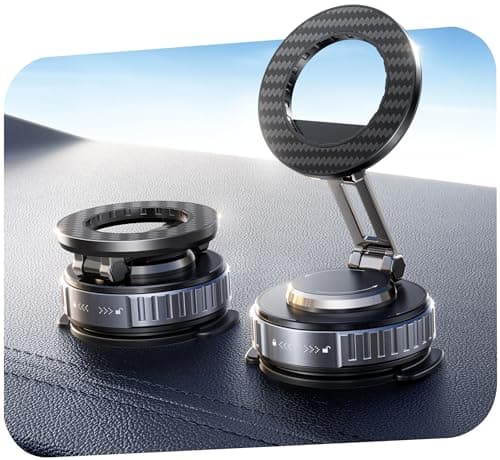 snanlen 2026 Upgraded Car Phone Holder for Magsafe [108LBS Strongest Suction] 360° Adjustable Vacuum Magnetic Phone Holders, Cell Phone car Mount for iPhone 17 Pro Max 16 15 14 13 12 Air Plus - Image 1