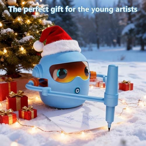 Yuieapl Drawing Robot for Kids, with 100 Design Templates & 12 Color Pens,Voice-Guided Play, Ideal Gift for Ages 3-10 - Thumbnail 6