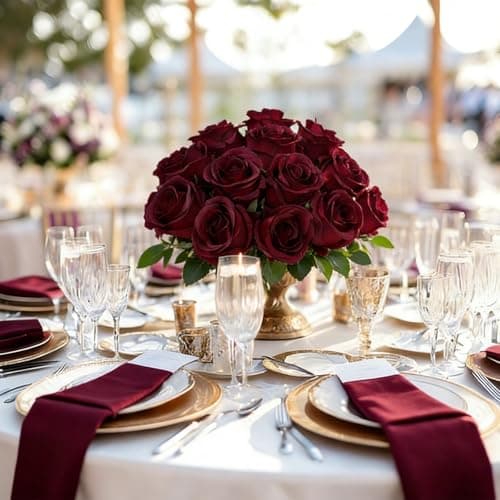 Wenhuidr 12pcs Dark Red Roses Artificial Flowers – Realistic Silk Velvet Fake Rose with Long Stems for Valentines Day Wedding Bouquets Home Decoration Party Centrepieces & DIY Floral Arrangements - Thumbnail 5