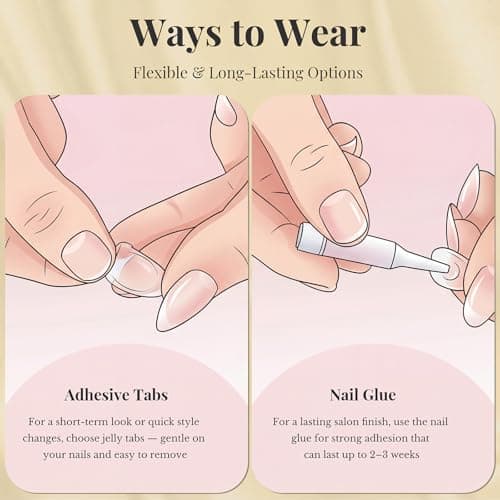 Press On Nails Almond Ombre Blue - Soft Gel Fake Nails With a Shimmery Finish, For Women And Teens, Perfect For Daily Wear, Playdates, And Relaxed Outings, 12 Sizes 24 Nail Kit With Glue - Thumbnail 6