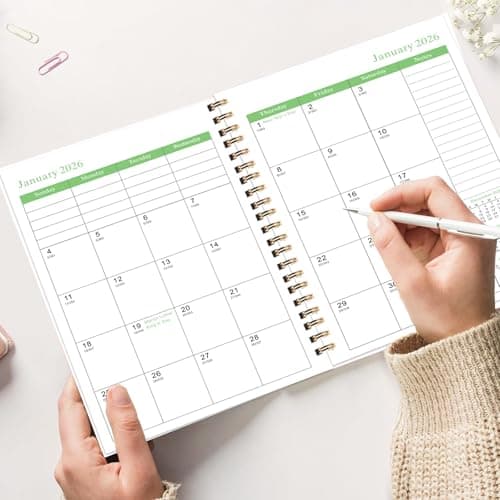 2026-2028 Monthly Planner - 3 Year Monthly Calendar/Planner 2026-2028, 5.9" x 8.5", 36 Month Calendar Planner, Planners with Twin-Wire Binding, Lined Notes Pages - Thumbnail 2