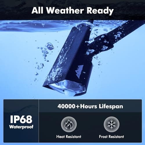 AloftSun Solar Motion Sensor Outdoor Lights,Waterproof Motion Sensor Spot Lights- 30 LED/3 Modes Solar Powered Spotlights,Landscape Lighting for Yard and Garden, Cool White,2 Pack - Thumbnail 5