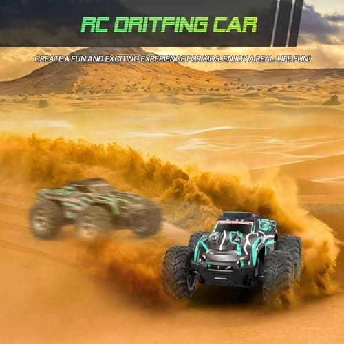 Resosese Remote Control Car for Boys, 1:16 Scale All Terrain RC Cars,High Speed 25Km/h Fast Car with Colorful Led Light and Spray RC Truck,Toy Car Gift for 6 7 8 9-14 Year Old Boys - Thumbnail 5