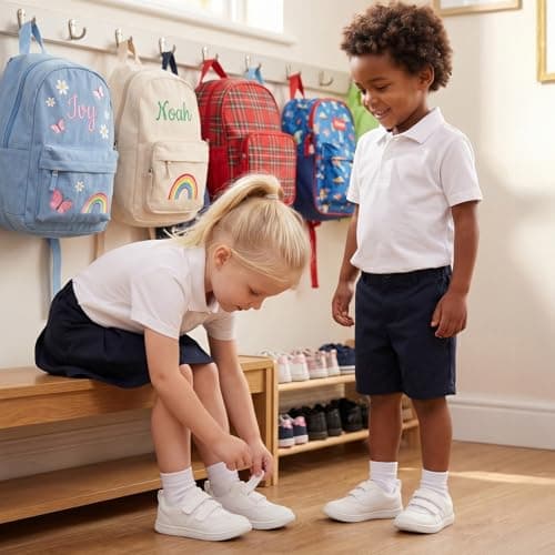 STQ KIDS Wide Toe Box Toddler Barefoot Shoes, Boys Girls First Walking Shoe Non Slip Zero Drop Fashion Sneakers, All White Toddler 10 - Thumbnail 3