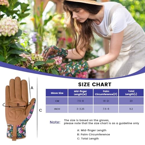 fauson Gardening Gloves - Gardening Gloves for Women Firm Grip Breathable Garden Gloves Thorn Proof for Digging, Planting,Pruning - Thumbnail 3
