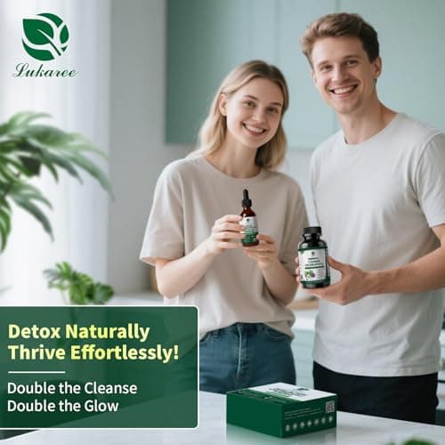 Lukaree Chlorophyll Liquid Drops & Capsules Combo, Dual Action Support for Cleansing, Energy & Oral Freshness, Immune Support, Internal Deodorant, Skin & Gut Health, Vegan, Sugar-Free, 2Oz + 120 Caps - Thumbnail 6