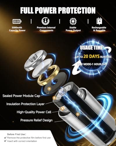 SKYFIRE LED Flashlights High Lumens – Super Bright 3000 Lumens Rechargeable Tactical Flashlight with Zoomable Beam, 5 Modes, Waterproof & Powerful Flash Light for Camping & Emergencies - Thumbnail 3