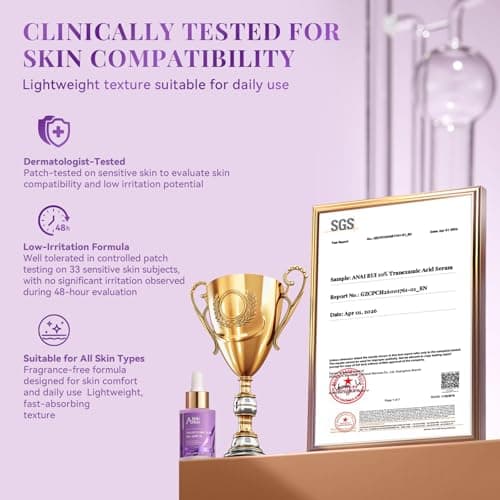 ANAI RUI Advanced 10% Tranexamic Acid Serum With Niacinamide, Kojic Acid, Arbutin, Dark Spot Care, PIH, for Uneven Skin Tone 1FL.Oz - Thumbnail 5