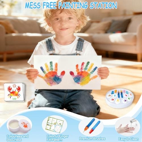 Zyllver Color Magic Light Brush Set, Mess Free Painting Art Activities for Home & Classroom, Christmas & Holiday Gift for Toddlers Ages 3+ - Thumbnail 5