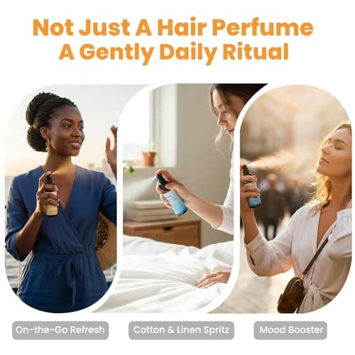 Ozenture Hair Perfume for Women - Amber Woody Hair Mist & Body Spray, Warm Lightweight Fragrance for Hair, Wigs & Fabric, Long-Lasting Travel Size Spray, 50mL - Thumbnail 5