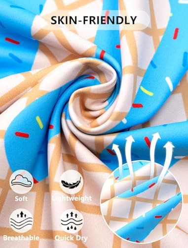 Boys Polo Shirt Kids Short Sleeve Golf Shirts Casual Collared School Uniform Athletic Dry Fit Tops Ice Cream Blue Clothes Size 7-8 Years - Thumbnail 5