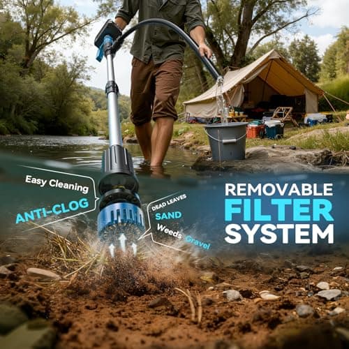 840GPH Brushless Cordless Stick Water Transfer Pump Compatible With Makita 18V (only tool), Auto Shut-Off, 38FT Lift 3-Speed, Extendable & IP68 with Hose Kit for Pool Garden Basement RV Boat - Thumbnail 4