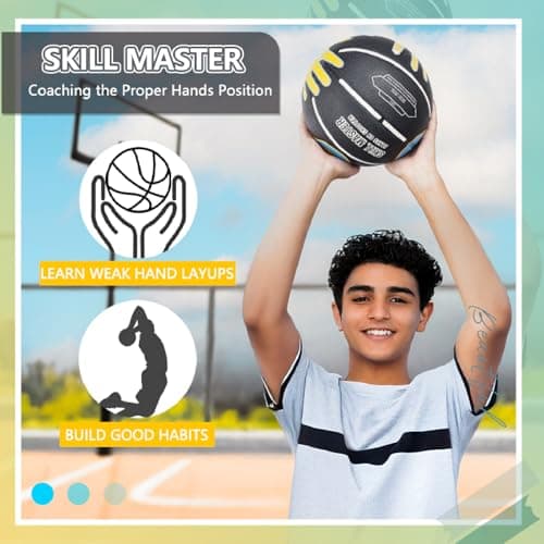 Basketball Training Equipment for Kids Size 5/27.5”, Basketball Shot Trainer with Hand Position for Boys Girls - Thumbnail 5