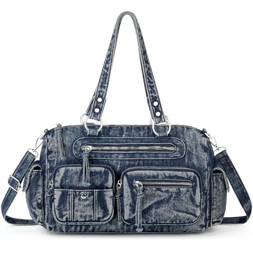 Jourea Shoulder Bag for Women, Multi-Pocket Hobo Crossbody Handbag with Adjustable Strap Soft Vegan Leather Tote Bag for Work Travel Shopping - Image 1
