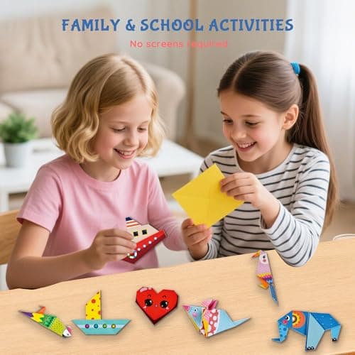Origami Kit for Kids Ages 5-16, 212 Sheets with 72 Patterns & Instruction Book | Origami Paper Kit for Beginners & Advanced | Arts & Crafts Toys for Girls & Boys Ages 8-12 | Birthday & Christmas Gifts - Thumbnail 6