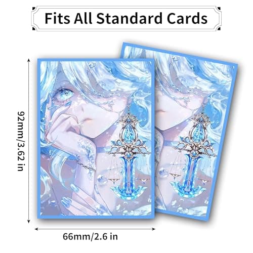 MTG Card Sleeves, Ultra Clear Front & Matte Finish Back, 100 Count Standard Size Matte Art Sleeve for Magic The Gathering (Ice) - Thumbnail 5