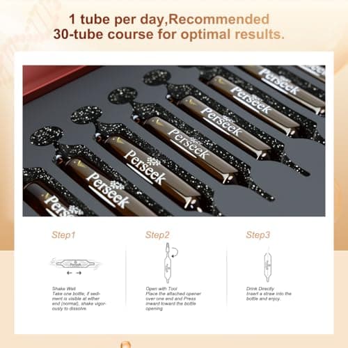 Perseek NAD+ 1200mg Liquid Supplement with Nicotinamide Riboside, PQQ & Grape Seed Extract for Cellular Vitality, Energy Metabolism & Antioxidant Support – 10 Liquid Vials - Thumbnail 5