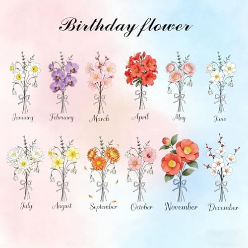 Graduation Gift Personalized Leather Magnetic Bookmark with Birth Flower & Custom Name - Handmade PU Leather Bookmark Clip for Readers, Unique Graduation Gift for Women & Men (1 Pack) - Thumbnail 3