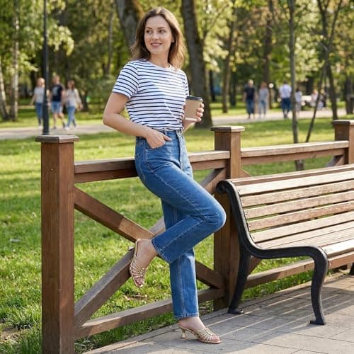 Wetviro Womens Gold Slip On Mules Sandals Low Kitten Heels Square Open Toe Dressy Comfortable Shoes for Women (2026) - Thumbnail 2