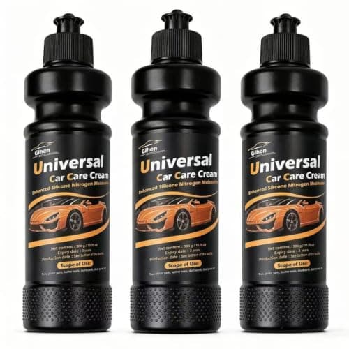 Gihen Plastic Restorer, Trim Restorer for Plastic, Rubber and Vinyl, Auto Detailing Kit, 10.28 oz, with Foam Applicator - Image 1