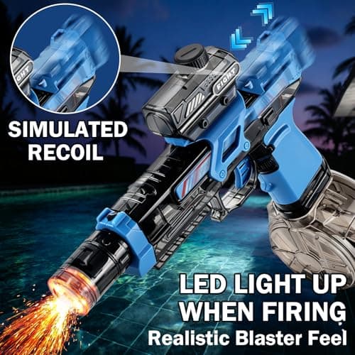 Altoance Electric Water Gun for Kids, Automatic Squirt Gun with LED Light & Sound - Thumbnail 6