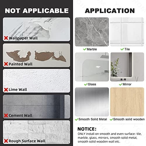 YOHOM Adhesive Bar Soap Holder for Shower Wall Hanging Soap Dish with Drain Tray Plastic Stick on Bathroom Sink Soap Holder 2PCS - Thumbnail 3