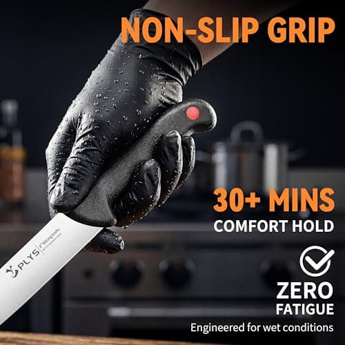 Plys Butcher Knife Set 7-PCS: 6 inch Boning Knife for Meat Cutting and Game Processing - 4Cr13Mov Stainless Steel BBQ and Outdoor Activities Skinning Knives - Thumbnail 3