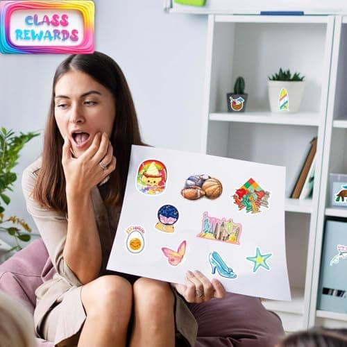 BJMOWIN 400PCS Water Bottle Sticker Pack, Funny Vinyl Stickers for Teens, Bulk Waterproof Decals for Laptop Skateboards Notebooks Adults Students Party Favors School Rewards Room Decor - Thumbnail 6