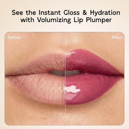 YouthVibe 5% Volufiline Lip Serum & Gloss, Hydrating Lip Care with Shea Butter, Collagen, Peptide & PDRN - Fuller-Looking Lips Over Time, No Burning or Tingling, Non-Sticky Essence - Berry Blush - Thumbnail 3