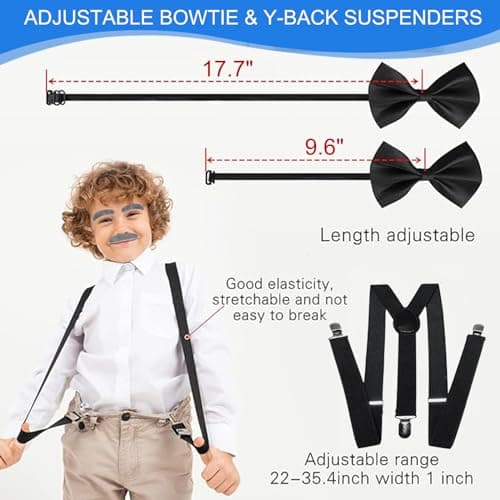 Santoy Old Man Wig Costume for Kids - 100 Days of School Dress-Up with Grandpa, Perfect for Halloween Cosplay and Fun for Adults and Boys - Thumbnail 4