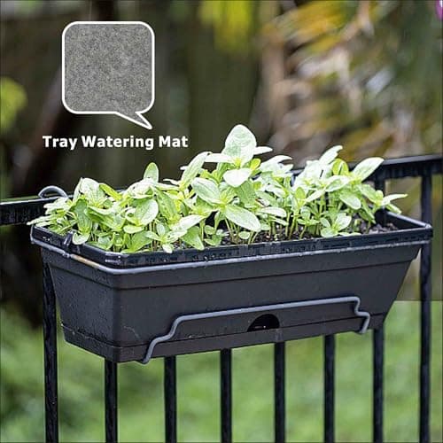 BETAGT 8 Pcs 12-Cell Replacement Capillary Mats for Seed Starting, 17.7 x 3.5 Inch Self Watering Seed Mats for Starting Seeds, Seed Starting Tray Watering Mat for Indoor Greenhouse Gardening - Thumbnail 5