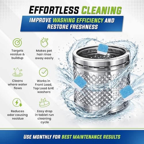 True Fresh Washing Machine Cleaner Tablets 25 Pack - Thumbnail 3