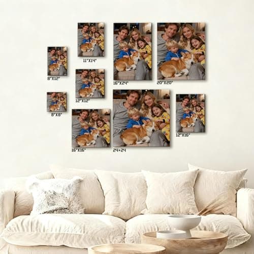 HHTCMM Custom Canvas Prints with Your Photos for Pet, Canvas Pictures for Framed Wall Art for your Pets Baby Family (11“Lx14”W) - Thumbnail 3