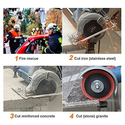 Metal Cutting Diamond Blade 4 1/2"- BRSCHNITT 115mm All-Purpose Diamond Saw Blade for Rebar Sheet Metal Angle Iron Stainless Steel Concrete. - Thumbnail 5