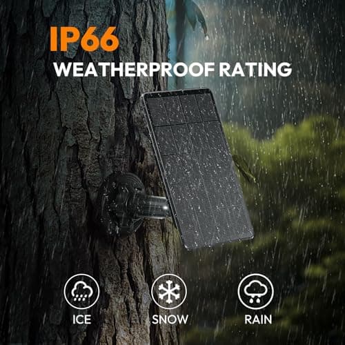Trail Camera Solar Panel 12V/6V Solar Panel with 4000mAh 3W Solar Battery Kit Compatible with Hunting Game Camera IP66 Waterproof Hunting Accessory Trail Cam - Thumbnail 2