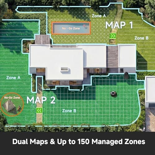 [All-Terrain Wire-Free] DREAME A3 AWD 1000 Robot Lawn Mower, 360° 3D LiDAR & AI Dual Vision Smart Robotic Mower for 0.25 Acre, 80% Slopes & 45min Fast Charge for Homeowners with Large/Steep Lawns - Thumbnail 6