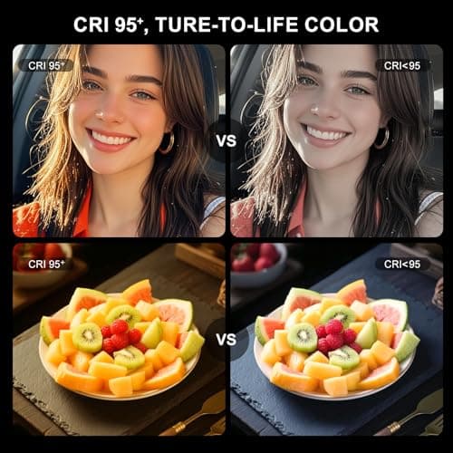 LOUERN Magnetic Dual-Sided Selfie Light Compatible with iPhone MagSafe, CRI95+ Rechargeable| Foldable|Compact Phone Light with Mirror for Selfies/Photography/Makeup/Video Conference/Influencers - Thumbnail 3