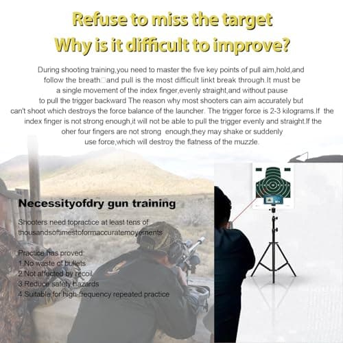 Trigger Trainer for Dry-Fire Training – Enhance Trigger Control & Muscle Memory & Shooting Accuracy for Handguns, Pistols & Firearm Owners, No Real Click Sound (Two-color 1 stage) - Thumbnail 6