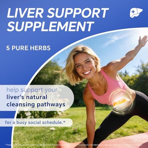 Joyung 540mg Milk Thistle Liver Support Supplement - Silymarin Complex with Artichoke, Dandelion Root & Turmeric - Supports Liver Health, Digestion & Metabolism - 60 Capsules - Thumbnail 6