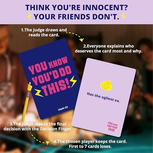 KAWAII KOI Party Game for Adults – Funny Voting Card Game, Hilarious Group Game for Game Night, Icebreaker Card Game for Friends - You Know You’D DO This - Thumbnail 2