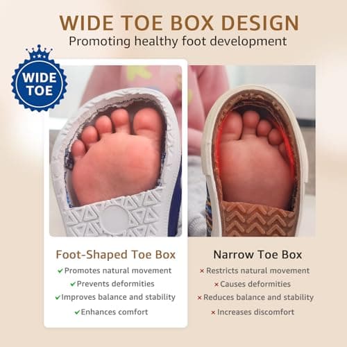 STQ Toddler Girls Sneaker Wide Toe Box Non Slip Barefoot Shoe Lightweight Walking Shoes with Hook and Loop Water Pink Little Kid 11 - Thumbnail 4