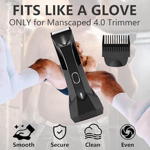 4 Pack Guards for Manscaped Lawn Mower 4.0 - Adjustable Lawnmower 4.0 Trimmer Guards with Organizer, Waterproof Guide Comb Replacement for Manscaped 4.0 Attachments, Cutting Lengths from 1/8" to 1/2" - Thumbnail 3