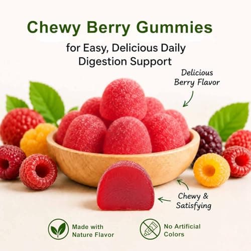 INFNTVITA DGL Licorice Root Gummies 400mg – Deglycyrrhizinated Licorice Extract for Stomach & Gut Support – Digestive Comfort & Acid Relief Support – Vegan, Gluten Free, Berry Flavor – 60 Gummies - Thumbnail 5