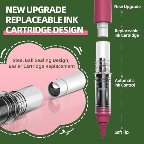 WUO 60 Colors Acrylic Paint Markers, Water-Based No-Bleed Brush Tip Pens - Thumbnail 6