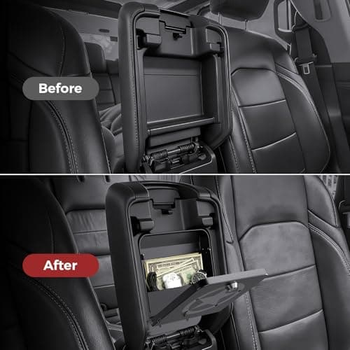 DIAMOOKY Metal Center Console Hidden Organizer for Jeep Wrangler JL JLU 4xe 2018-2026 & Gladiator JT 2020-2023 2024 2025 2026 Accessories Armrest Hidden Center Console Storage Box W/Keys, Star - Thumbnail 5