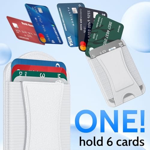 YWXTW 2026 Upgraded Magnetic Wallet for Samsung Galaxy S26/S25/S24 Series and iPhone 17/16/15/14/13/12 Models, 6 Cards Holder, Minimalist Slim Leather Magnet Wallet - Thumbnail 4