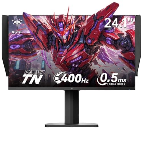 KTC 25M1 400Hz Gaming Monitor 240Hz, FHD 24.1 inch Fast TN Monitor with Shielding Hood, 0.5ms GTG, Adaptive Sync, VESA Support, Height Pivot Swivel Tilt Adjustable - Image 1